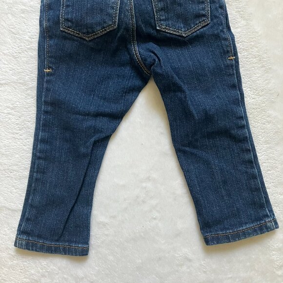 Old Navy 18-24M Dark Wash Skinny Jeans Stretch EUC Baby Girl - Picture 13 of 14